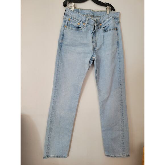 Levi's 514 Men Jeans 32x34 Blue Denim 5 Pocket Straight - Picture 4 of 9